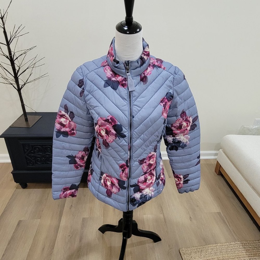 Joules Clothing Elodie Floral Puffer